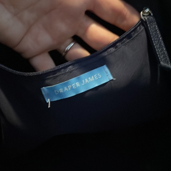 Draper James Straw Tote Bag with Floral Scarf Magnolia Print - Picture 5 of 6